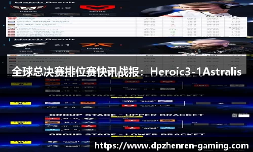 全球总决赛排位赛快讯战报：Heroic3-1Astralis
