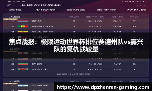焦点战报：极限运动世界杯排位赛德州队vs嘉兴队的复仇战较量